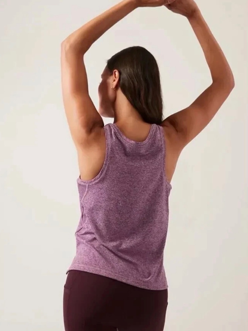 Athleta Heathered Lavender Racerback Tank